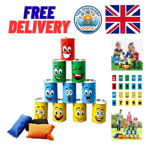 Kids tin can alley game - can,