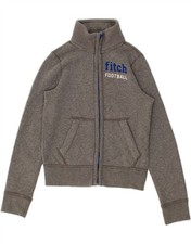ABERCROMBIE & FITCH Boys Tracksuit Top Jacket 10-11 Years Medium Grey NS08