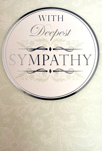 With deepest sympathy
