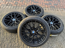 ASNEW GENUINE BMW WINTER 405M 18 Alloy Wheels 3 4 Series NEW PIRELLI RSC * TYRES