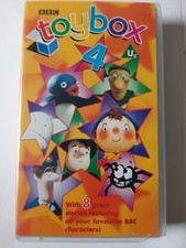 BBC TOYBOX 4 - VHS VIDEO - POSTMAN PAT + FIREMAN SAM + PINGU - TOY BOX RARE