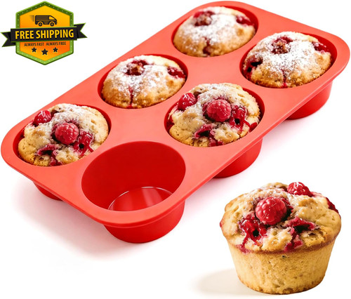 Jumbo muffin pan inch - jumbo, 6
