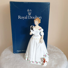 Royal Doulton HN 3662 " Take me home " bone china figurine | Lady with Spaniels