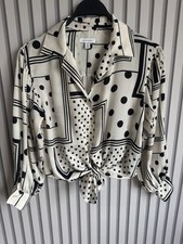 Topshop Polka Dot Tie Detail