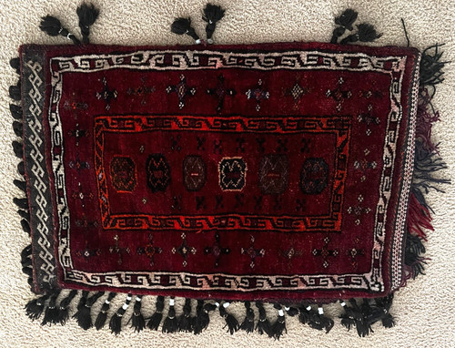 Vintage wool saddle bag - vintage,