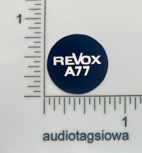 Revox a77 tape recorder badge - a77,