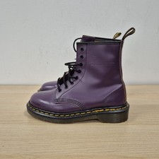 Dr Martens Vintage 1460 Smooth Purple Leather England Ankle Boots Size Uk 4