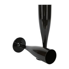 Black plastic flutes - plastic,