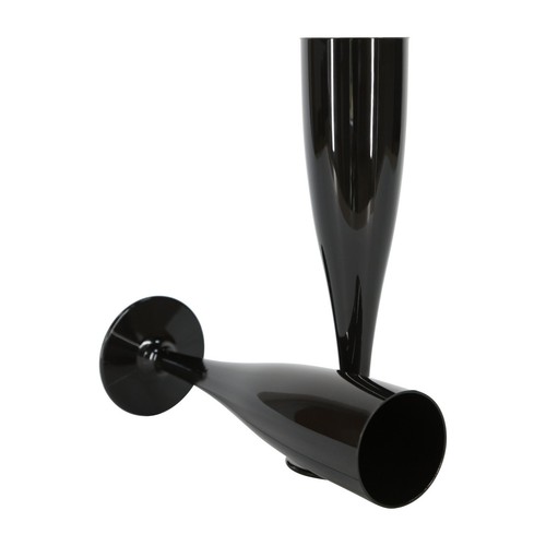 Black plastic flutes - 50,