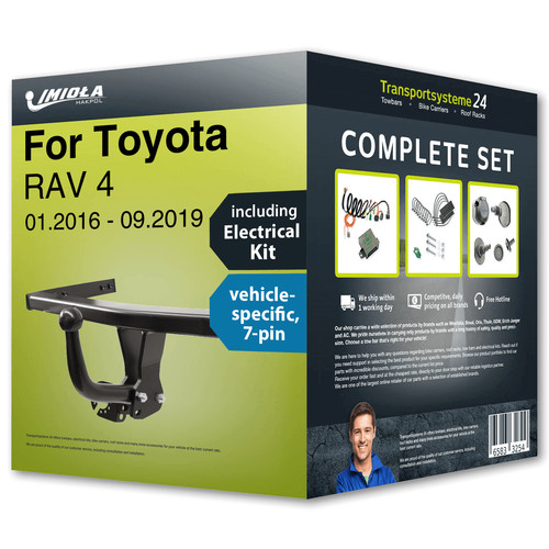 Towbar fixed for toyota rav - fixed,