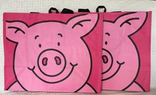 2x M&S Percy Pig Shopping Bag