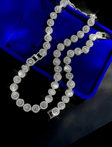Set rhodium necklace - set,
