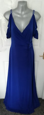 Michaela Louisa 12 Royal Blue Diamante Detail Long Occasion Maxi Dress Lined
