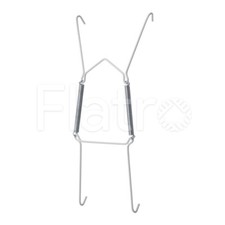 Plate Wire Hanger White Flexible Hanging With Spring Wall Display Art Decoration