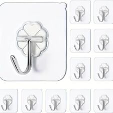 Strong Self Adhesive Hook Sticky Hooks Heavy Duty Wall Seamless Stick on 1~100