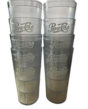 (8) PEPSI COLA  Plastic CLEAR