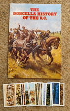 CIGAR CARDS PLAYERS DONCELLA, HISTORY OF THE VC, COMPLETE SET + EMPTY ALBUM