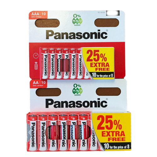 10x aaa aa panasonic - 10x,