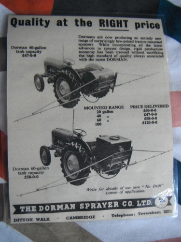 1958 dorman tractor mounted - 1958,, 'dorman'
