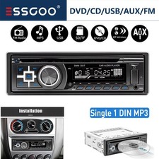 ESSGOO Single Din Car Stereo Radio USB AUX-IN FM AM Music MP3 Player Radio Audio