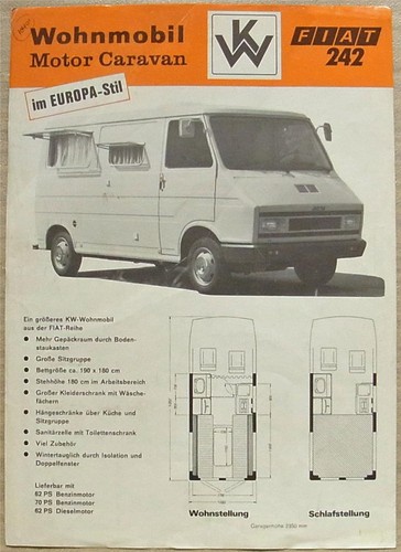 Fiat 242 wohnmobil motor - 242,