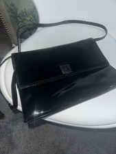 Japelle By Shilton Black Patent Shoulder Bag 