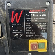 Axminster Disc & Belt Sander