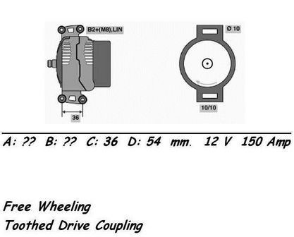 Wai alternator 150amp for - wai,