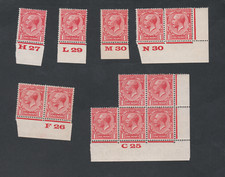 GB KGV 1912-26 1d Scarlet MNH