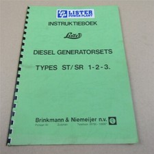 Instruktieboek Lister ST SR 1 2 3 Diesel Generator SCA 117 219 225 320