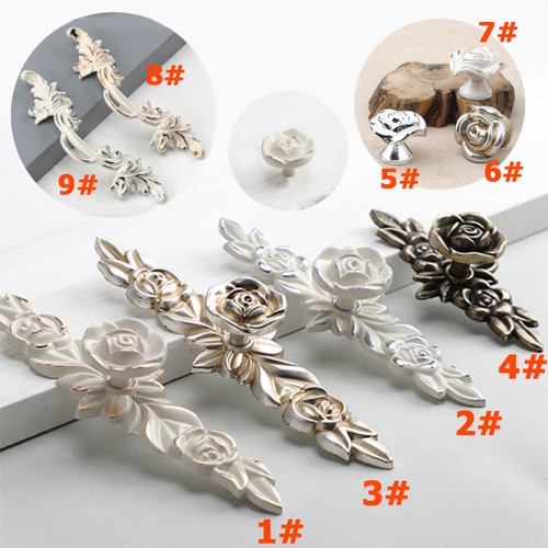 Rose flower drawer - flower, pulls