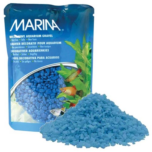 Marina aquarium gravel - gravel, blue