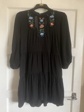 Topshop Black Floral Dress