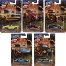 Hot Wheels 2025 Vintage Club, Complete 5-Car Collection Set, Silver Series