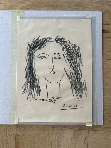 Charcoal drawing female - of,