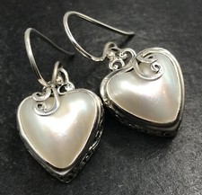 mabe pearl heart drop earrings