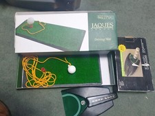 pro action Automatic Battery Operated Golf Putting Machine & jaques driving mat