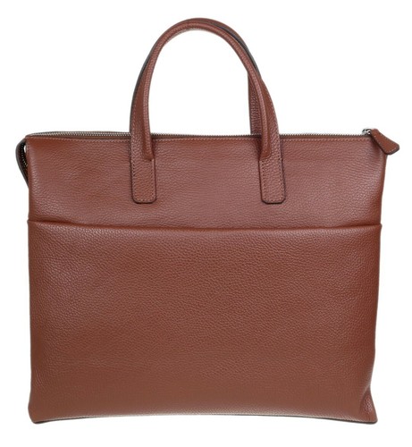 Genuine leather briefcase - leather,
