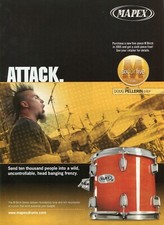 2005 Print Ad of Mapex M Birch Series Drum Kit w Doug Pellerin of Otep