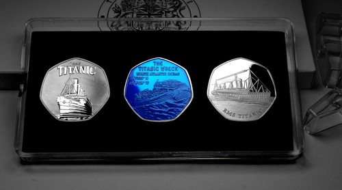 Cased trio rms - of, titanic
