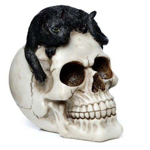 Skull with black - with, ornament