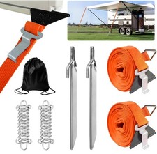Universal Tie Down Strap Kit For Fiamma Thule Isabella Dorema Awning Canopy SetS