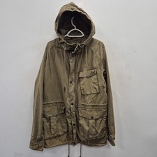 Barbour Greatcoat Whitehaven Country Canvas Cargo Parka Coat Jacket Size XL