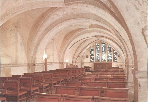 Vintage postcard the - the, crypt