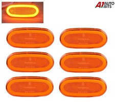 6X Side Marker Lights Amber