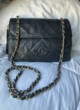 Vintage chanel black quilted - chanel,