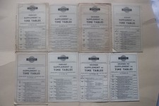 Midland Red Bus Supplement to Time Tables 1952-1959 x 8