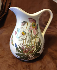 VINTAGE PORTMEIRION BOTANIC GARDEN LARGE XMAS ROSE PITCHER JUG - 21CM TALL