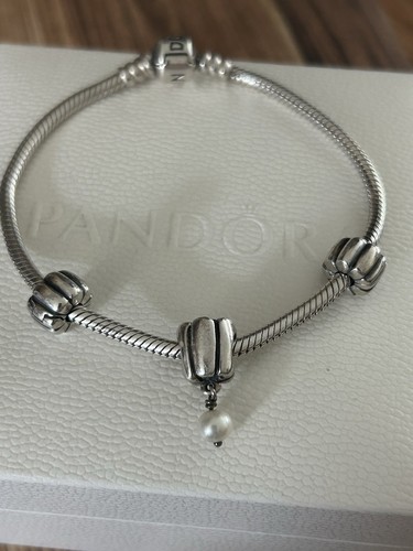 Pandora silver 20cm bracelet - pandora,