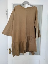 Zara Mustard T-shirt Dress